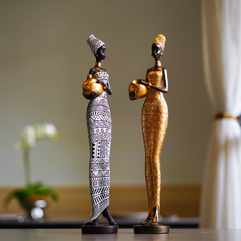 Escultura Retro Africana de Mu - Resin Crafts reseña y precio