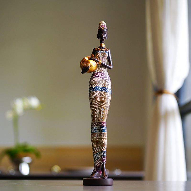 Escultura Retro Africana de Mu - Resin Crafts reseña y precio
