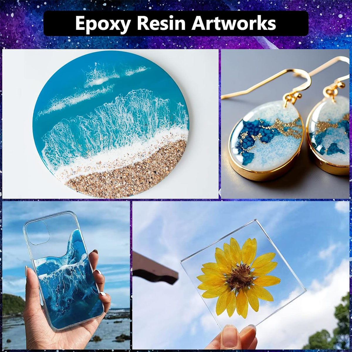Kit de resina Epoxy transparen - Resin Jewelry Kit reseña y precio