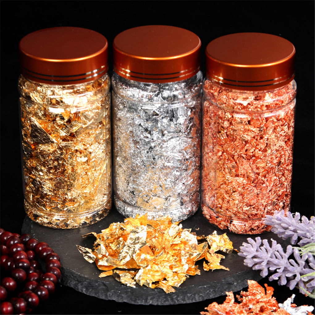 Copos Schabin de hoja de oro a - Gold Foil Flakes reseña y precio