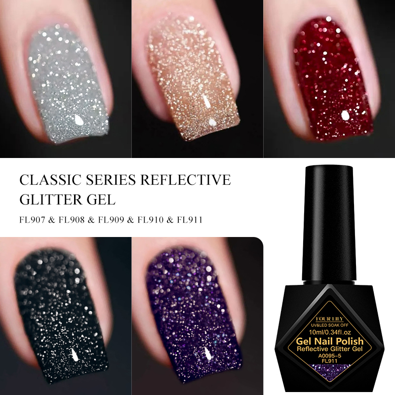 Juego de 2 Esmaltes de Uñas en - Resin Glitter Pack reseña y precio