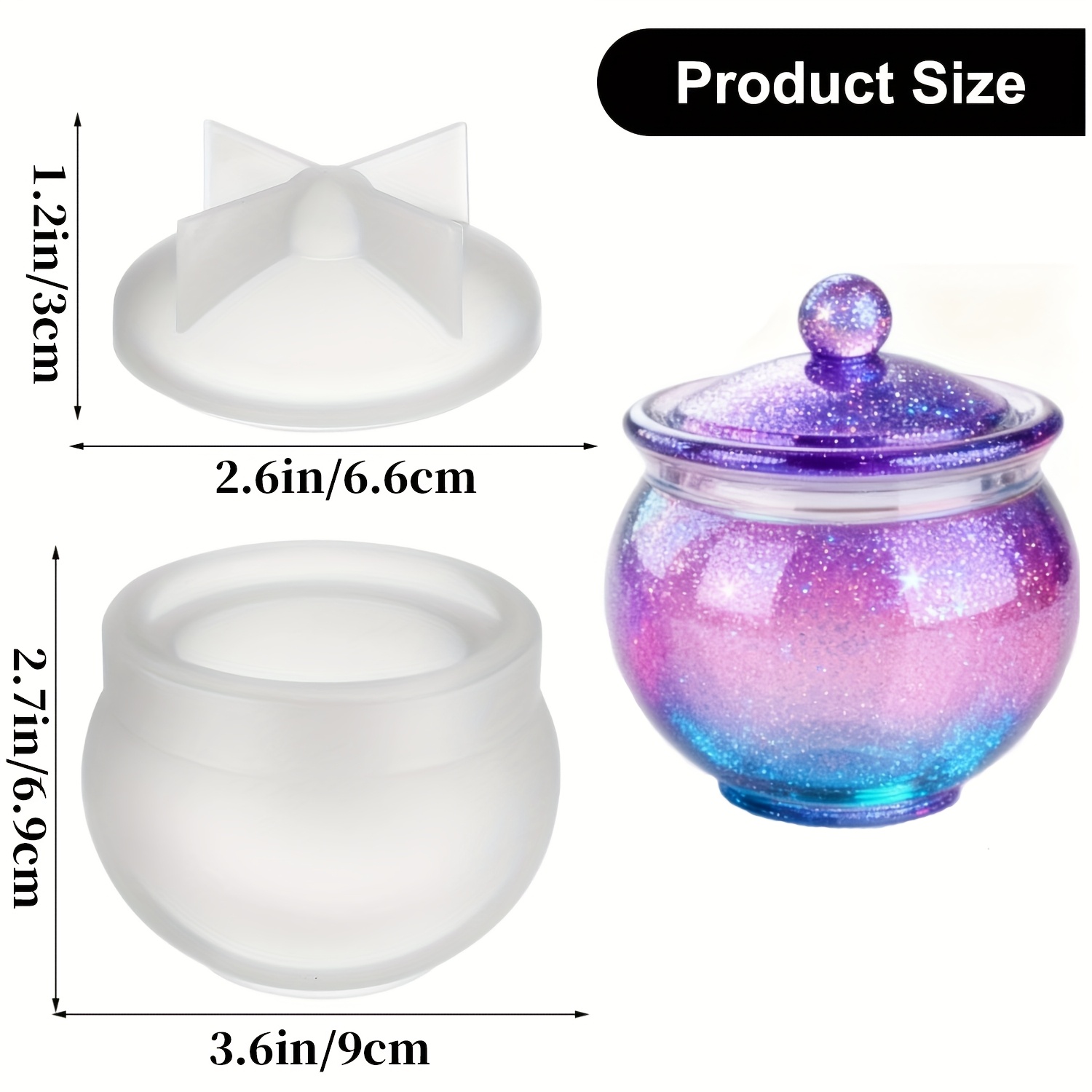1 Juego de moldes redondos de  - Resin Jewelry Kit reseña y precio
